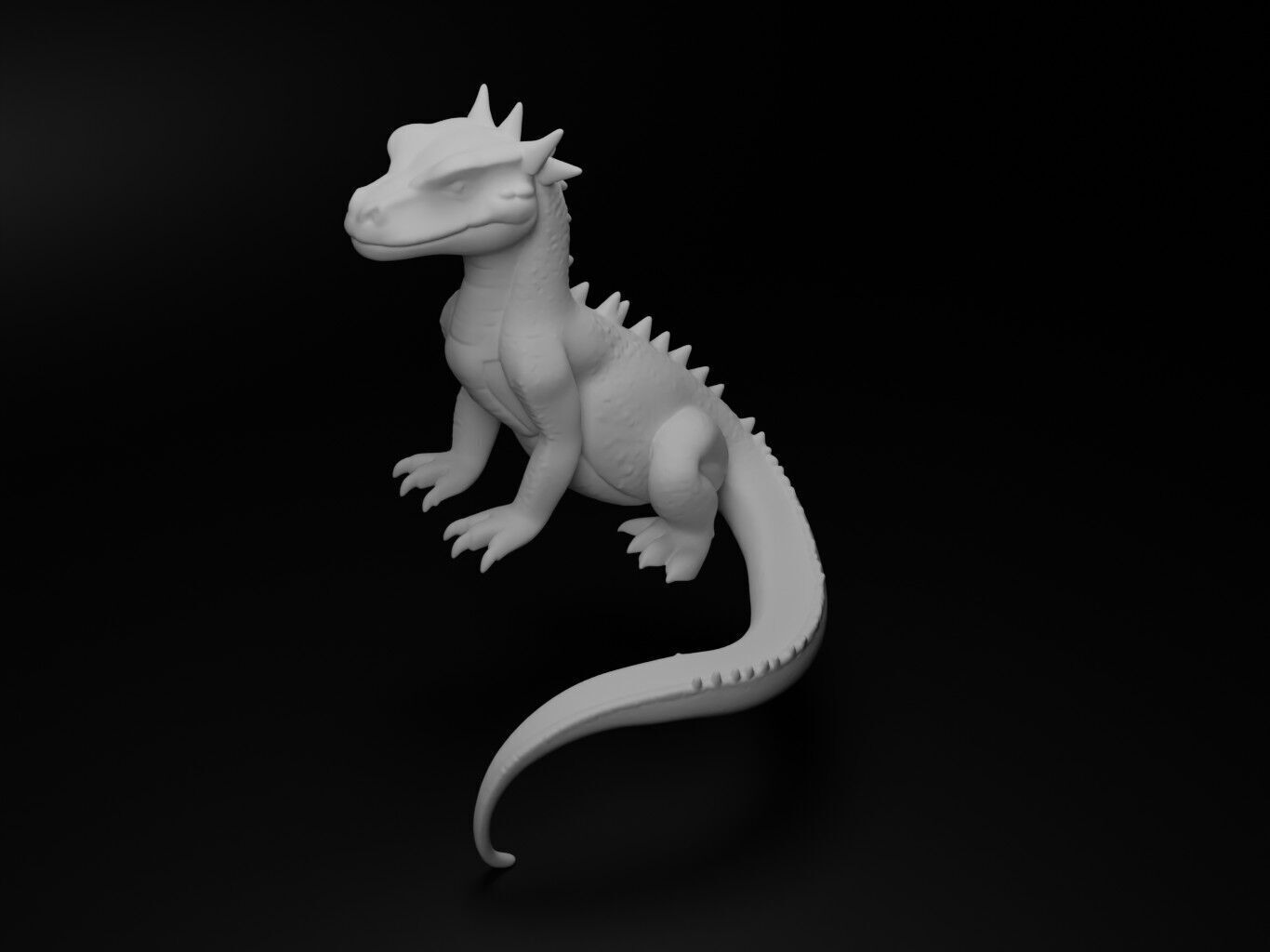Salamander Animal Figure 3D print model_2