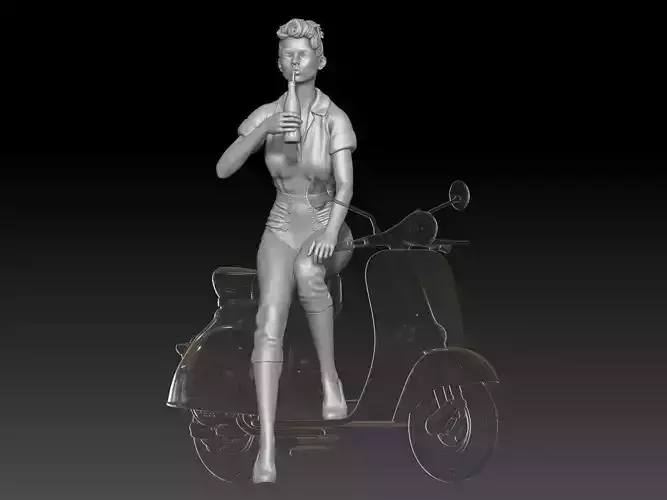 PIN UP and vespa girl 2