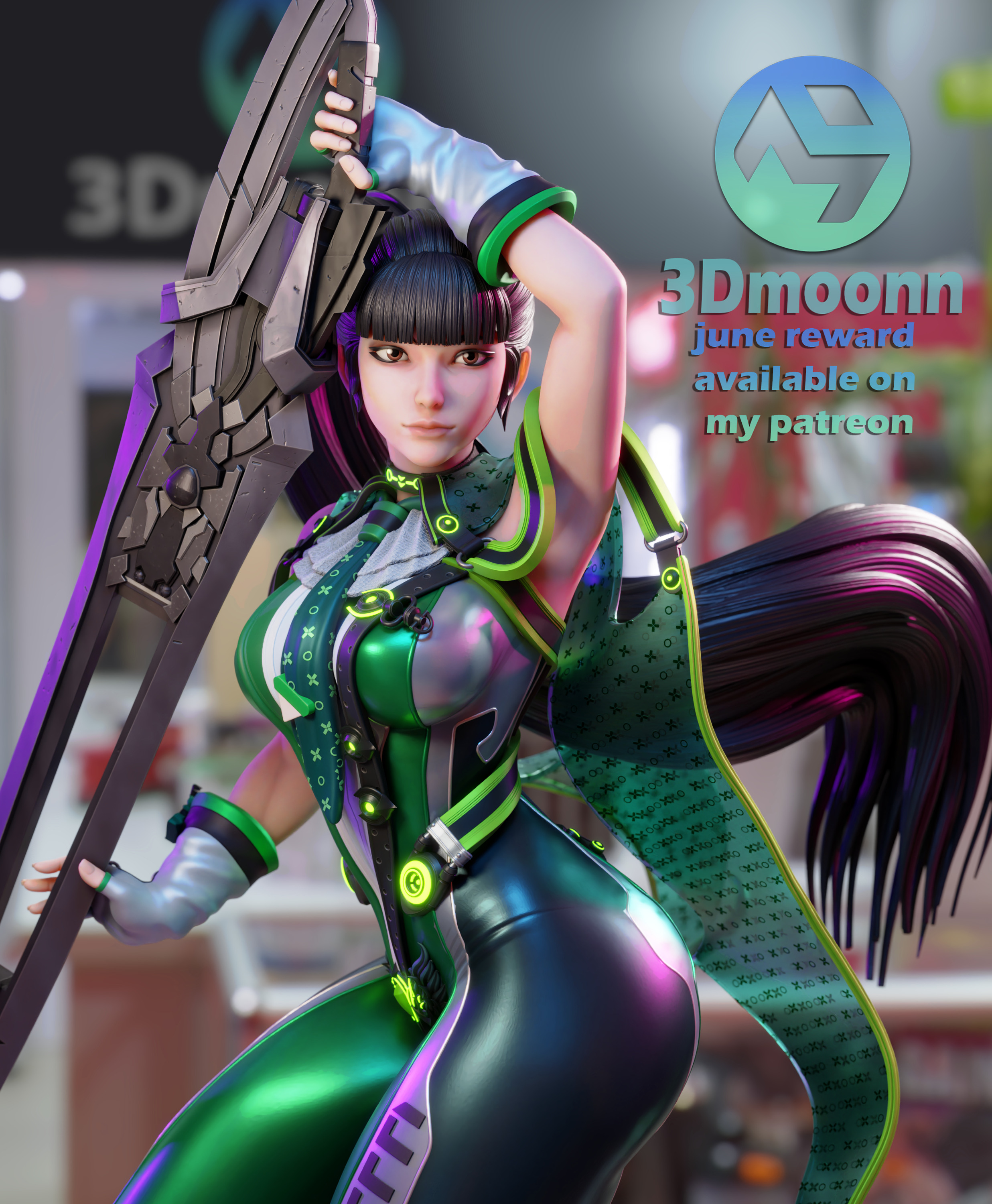 Eve - Stellar blade 3D print model_3