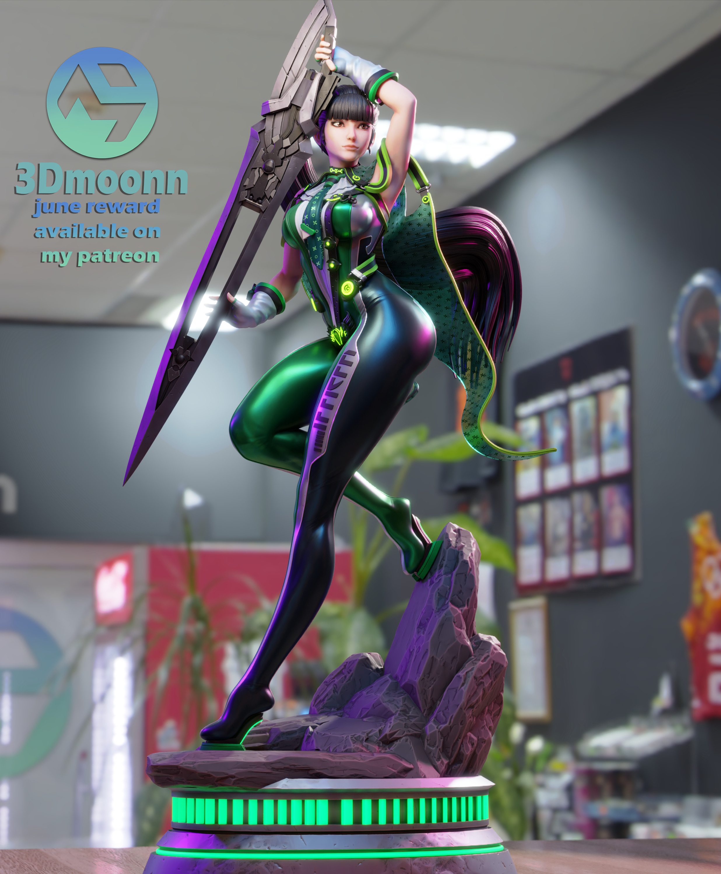 Eve - Stellar blade 3D print model_4