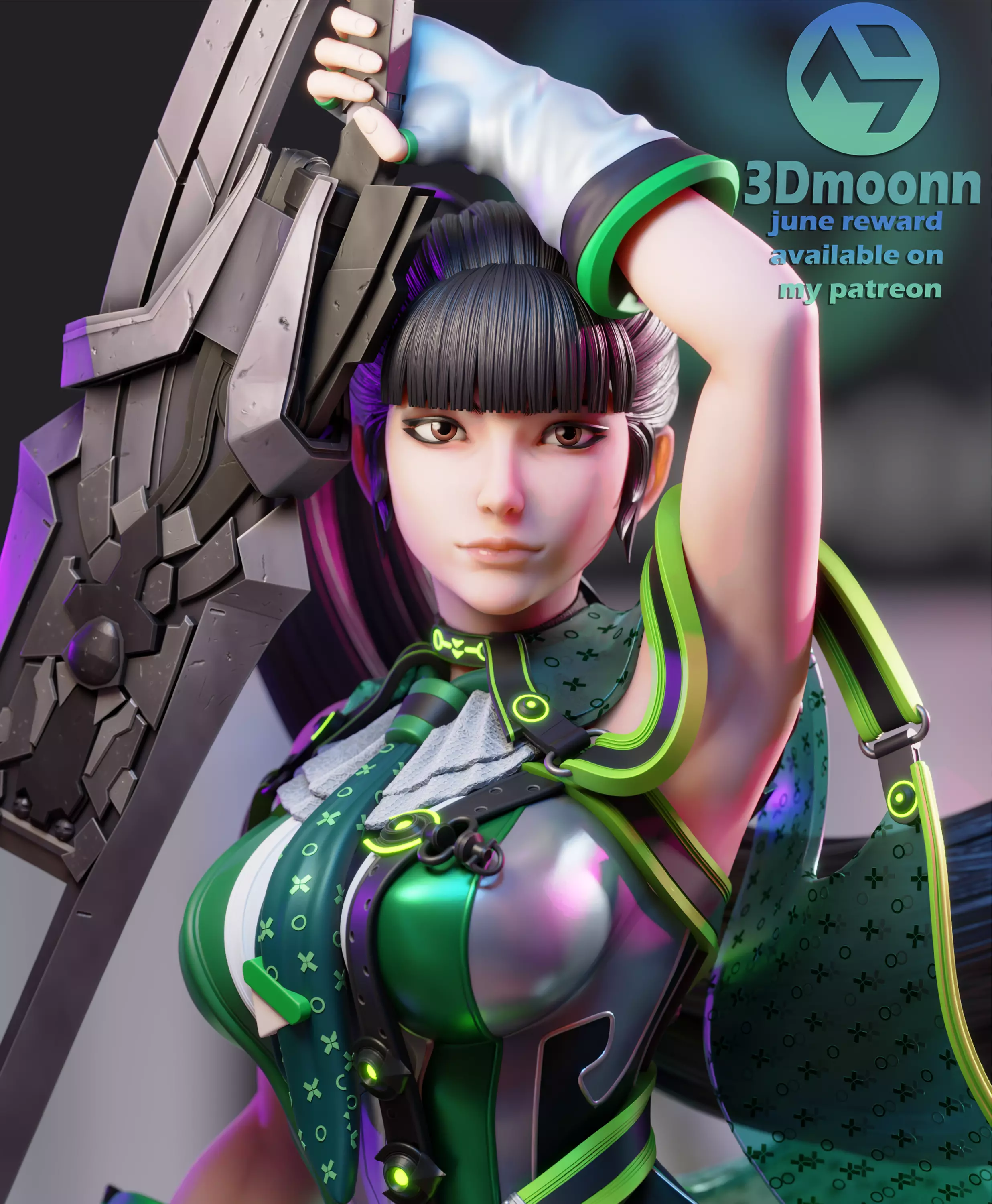 Eve - Stellar blade 3D print model_0