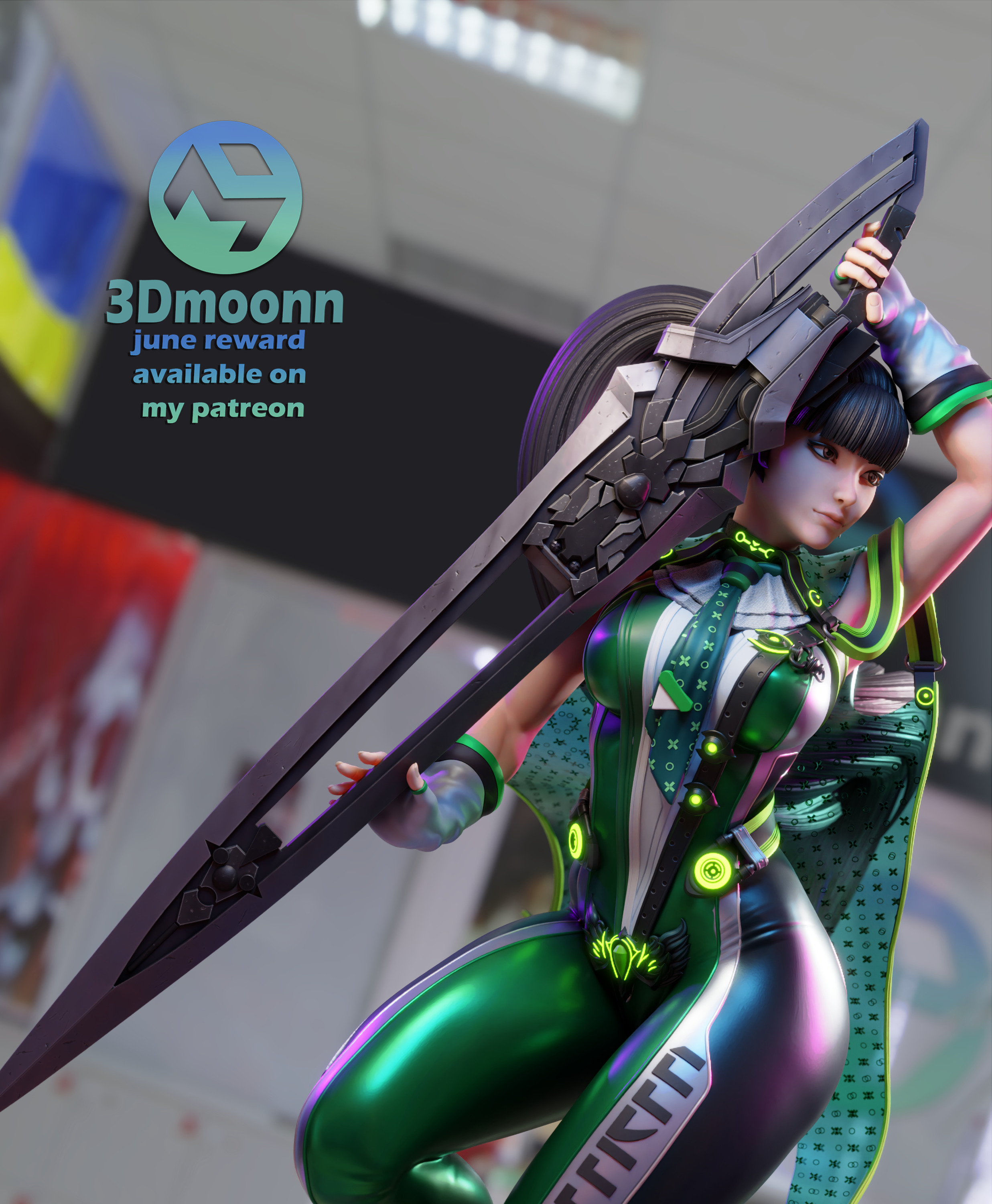 Eve - Stellar blade 3D print model_8