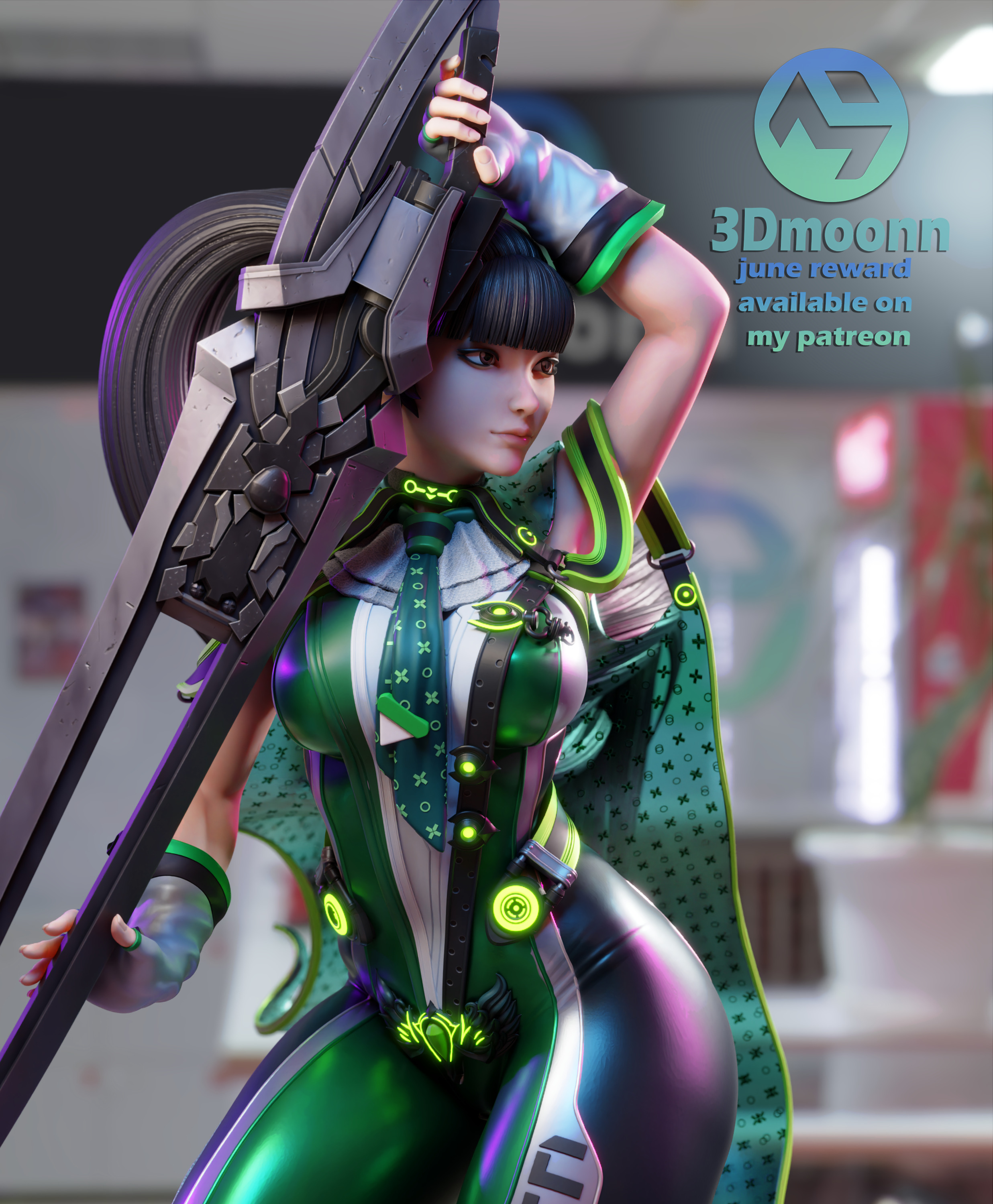 Eve - Stellar blade 3D print model_6