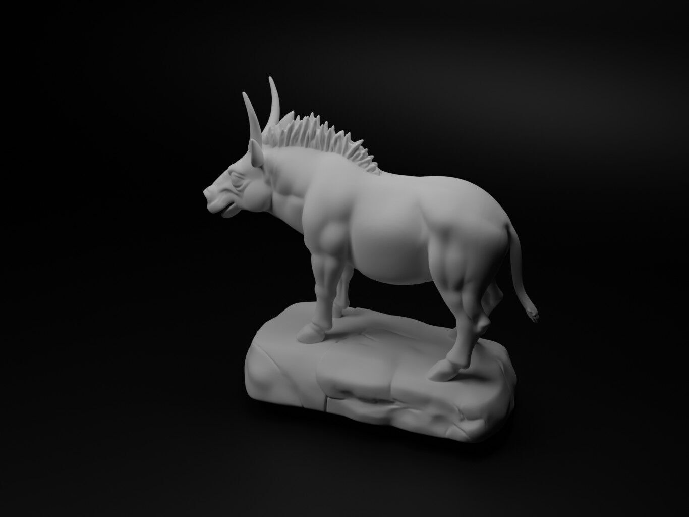 Tapir Animal Figure 3D print model_1