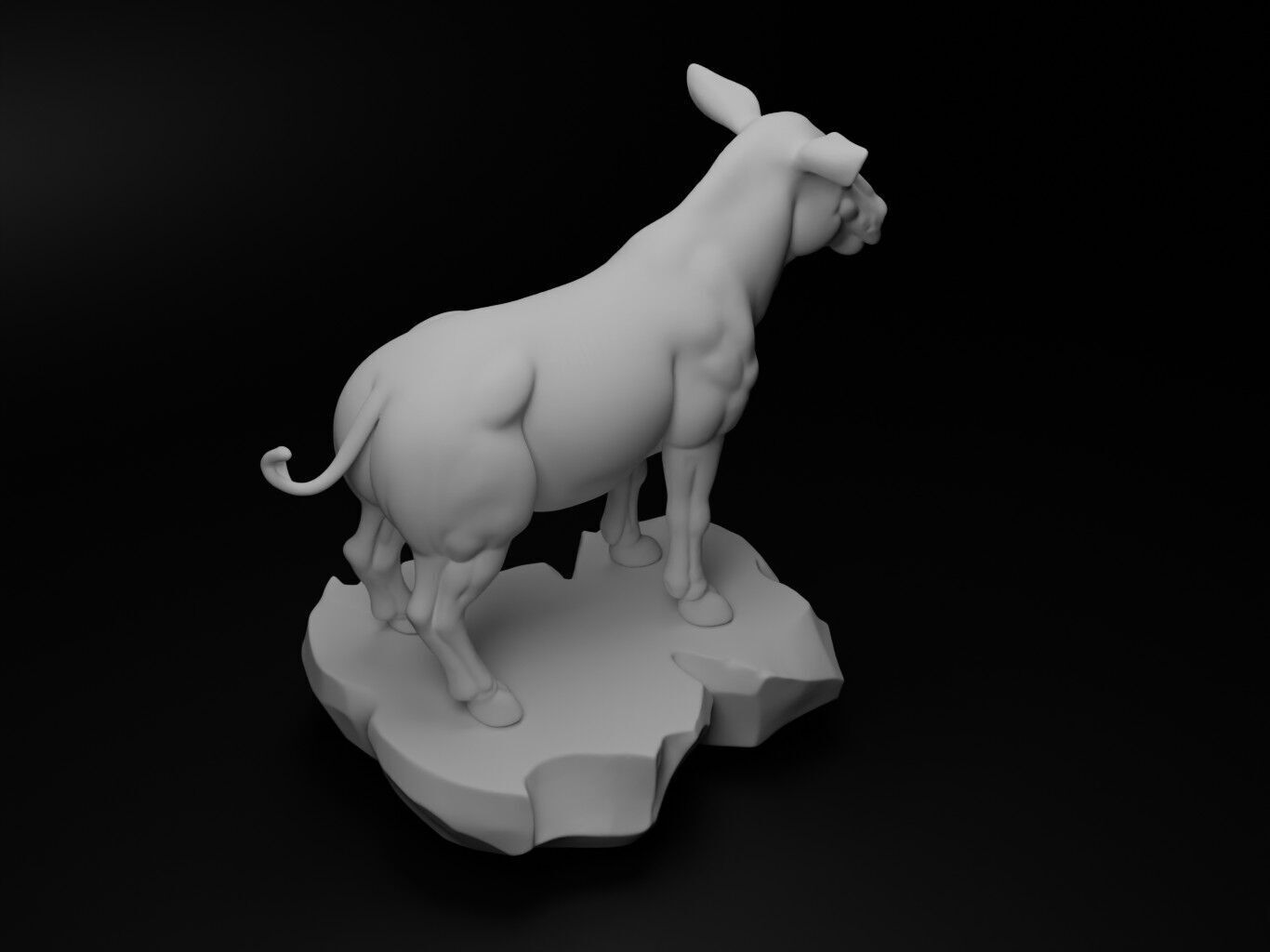 Tapir Animal Figure 3D print model_2