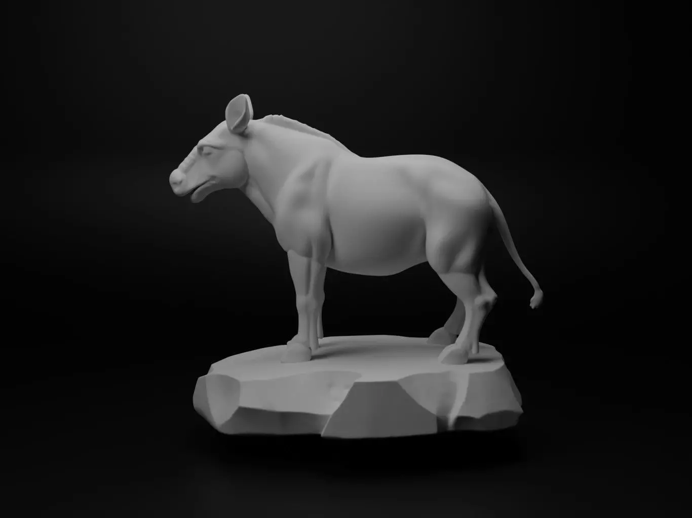 Tapir Animal Figure 3D print model_0