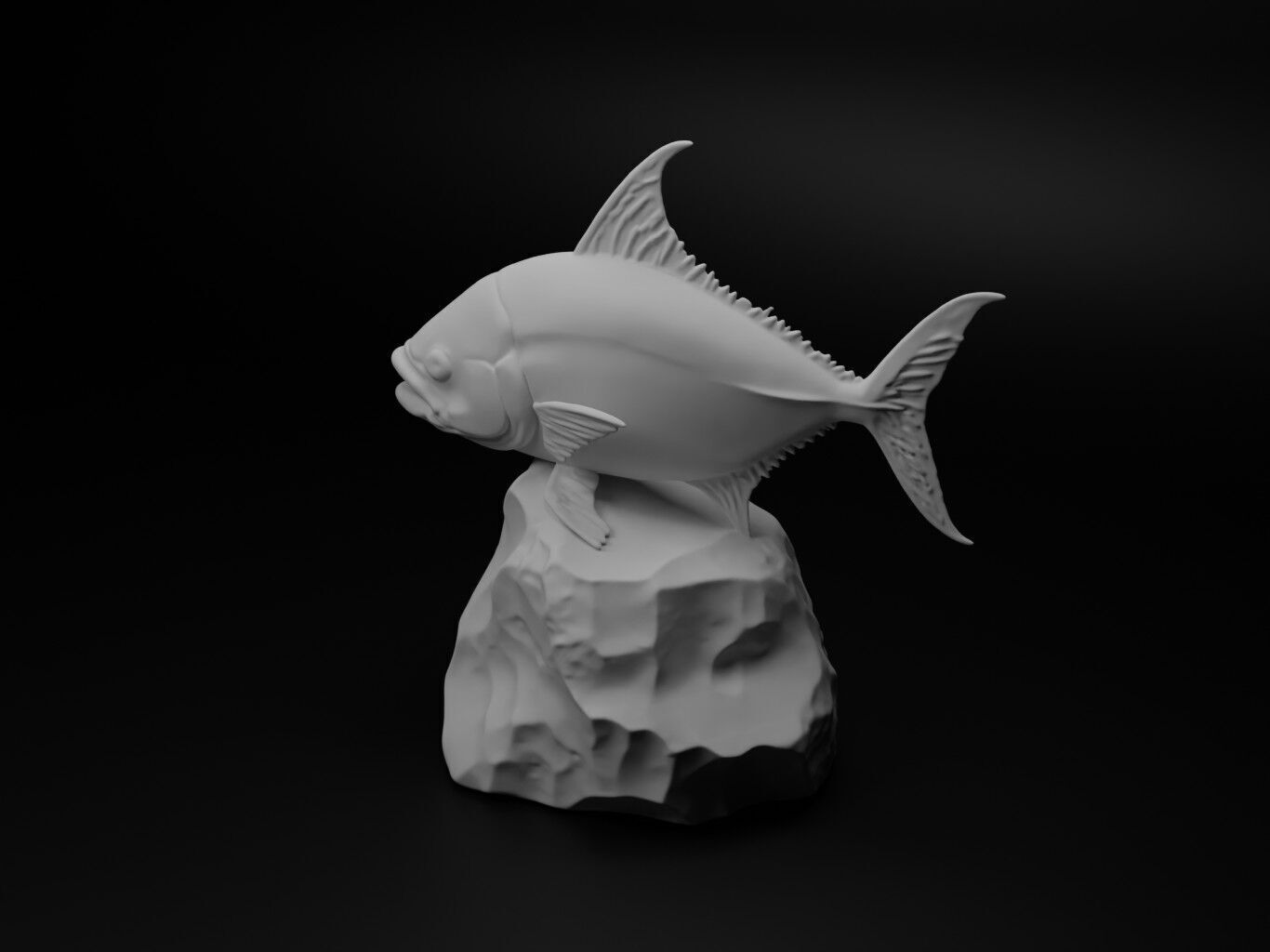 Tuna Animal Figure 3D print model_1