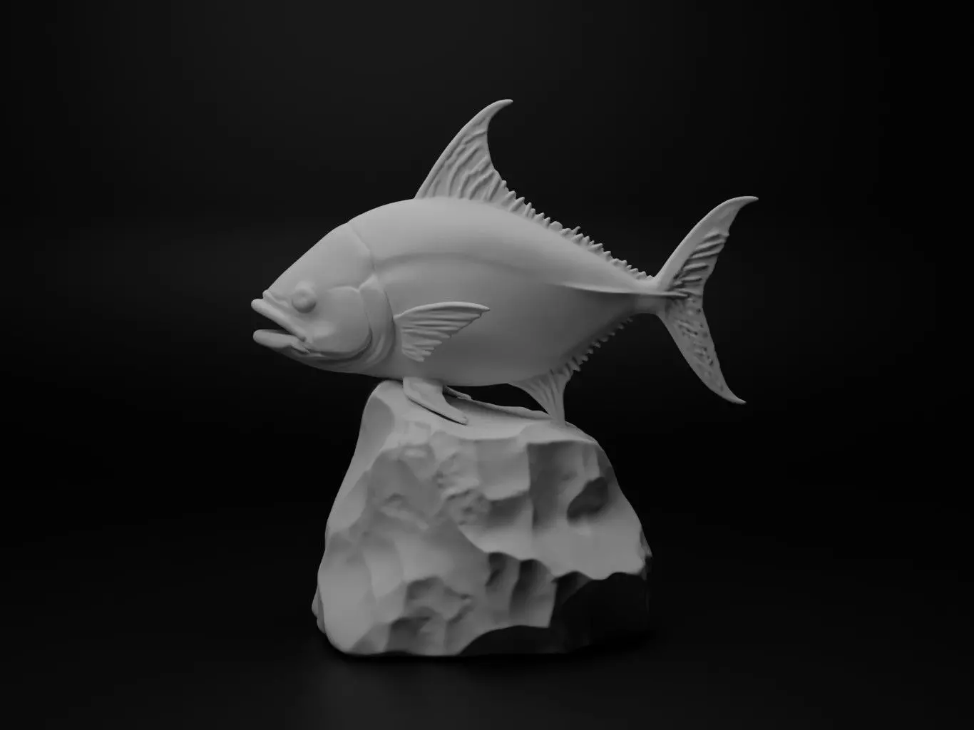 Tuna Animal Figure 3D print model_0
