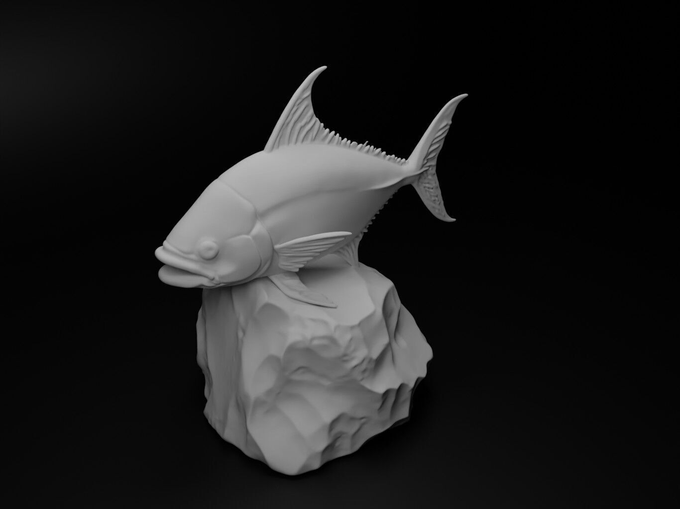 Tuna Animal Figure 3D print model_2