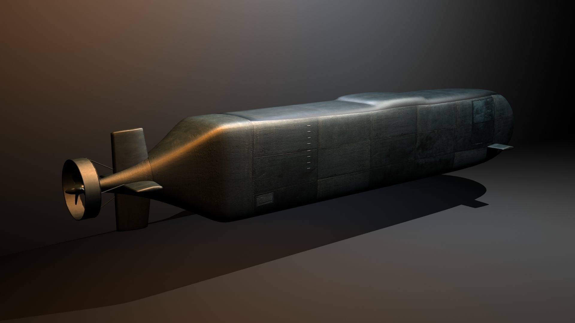 Military Mini Sub 3D model_1