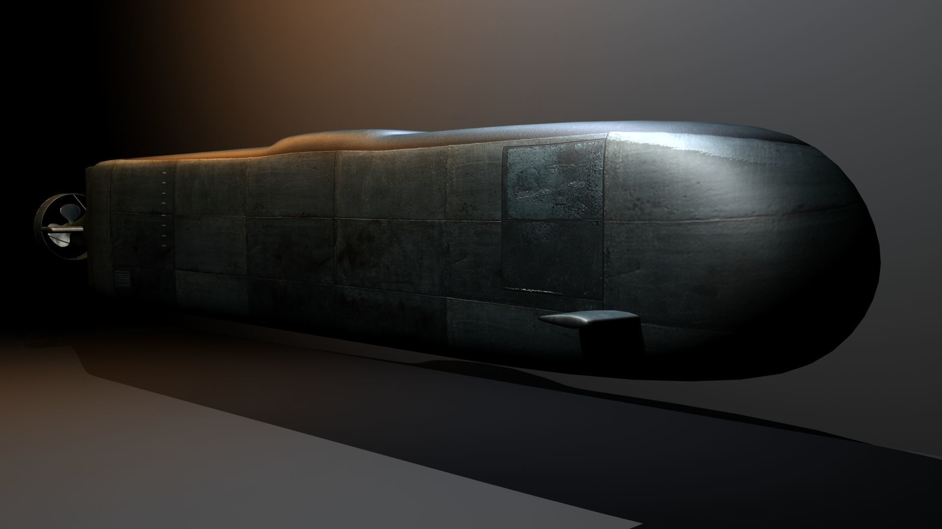 Military Mini Sub 3D model_2