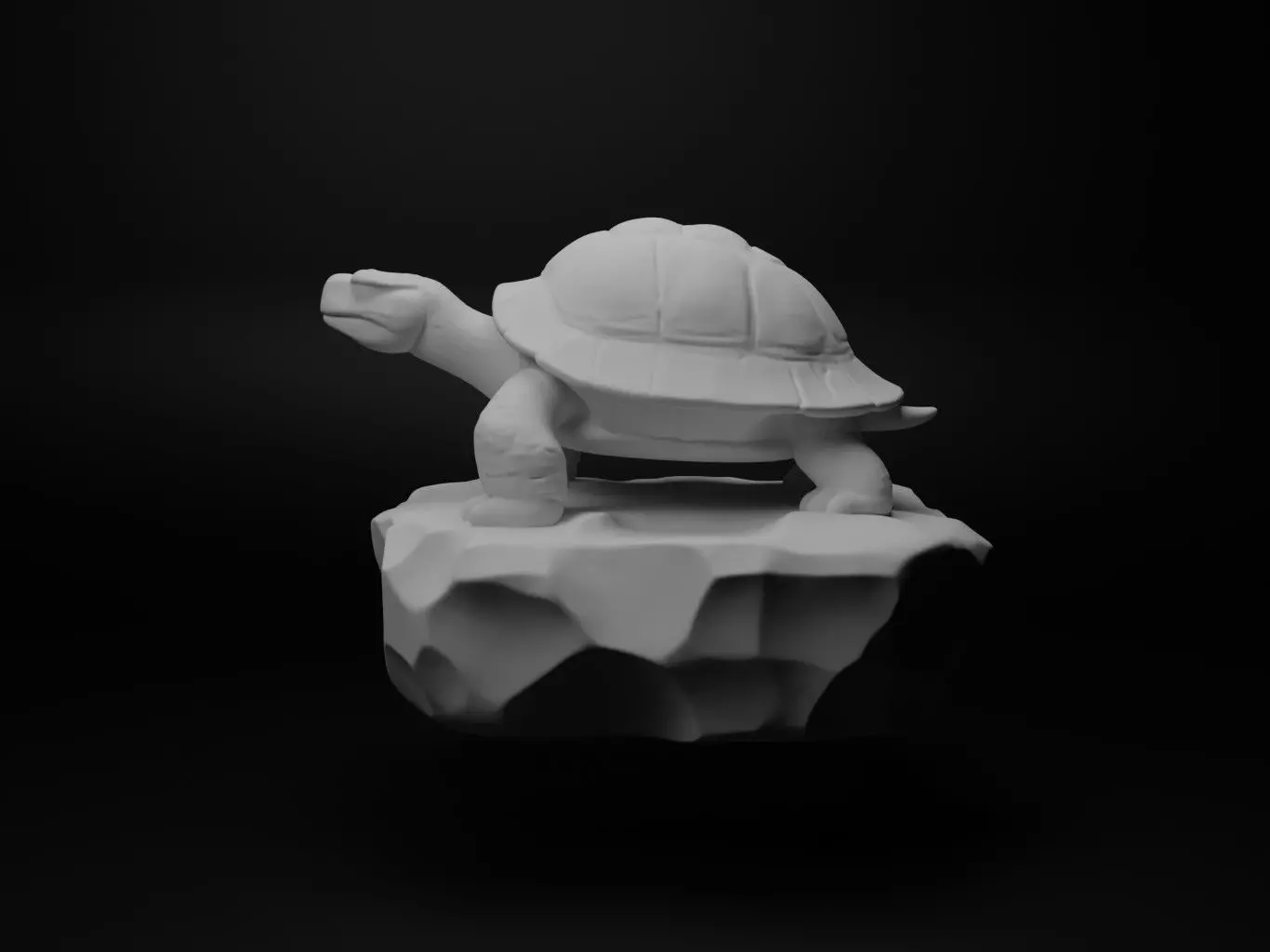 Turtle Animal Figure 3D print model_0