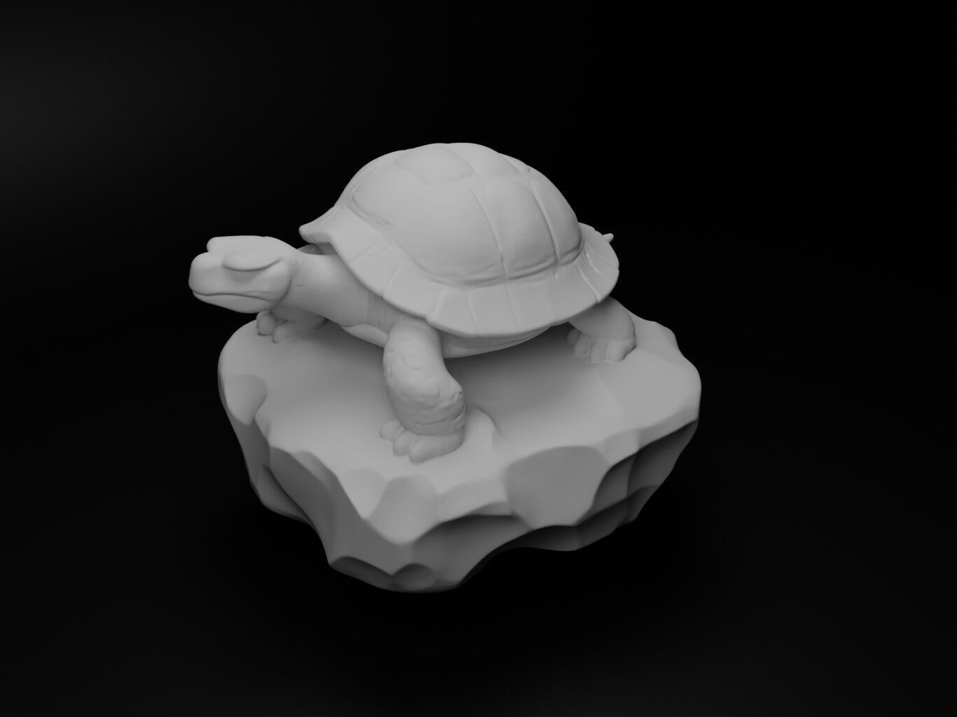 Turtle Animal Figure 3D print model_2