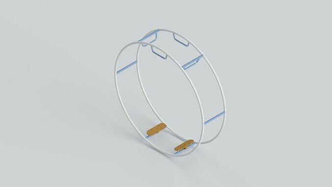 German wheel simulator develops the vestibular apparatus 3D model