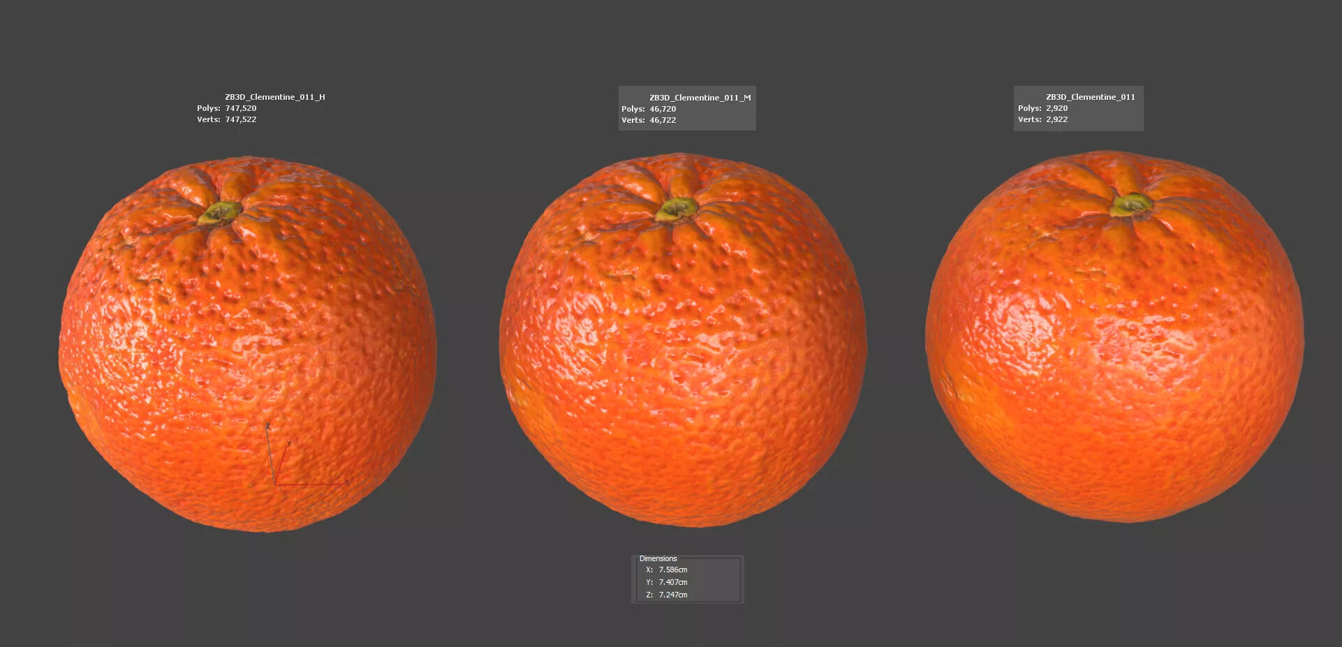 Clementine 3D model_5