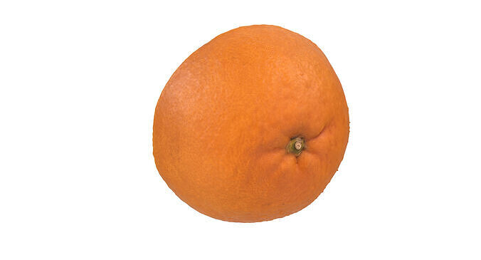 Half Of Orange Fruit 3D model 2