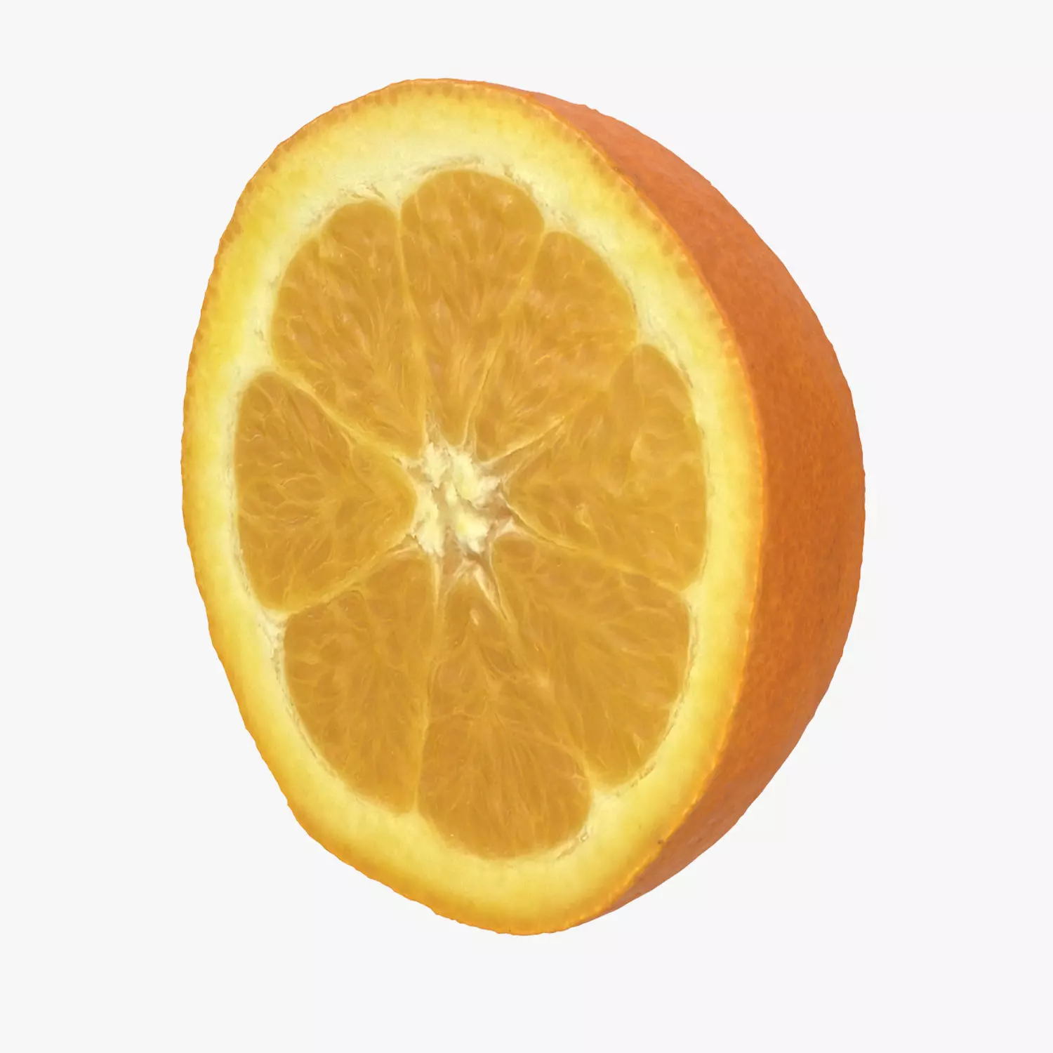 Half Of Orange Fruit 3D model