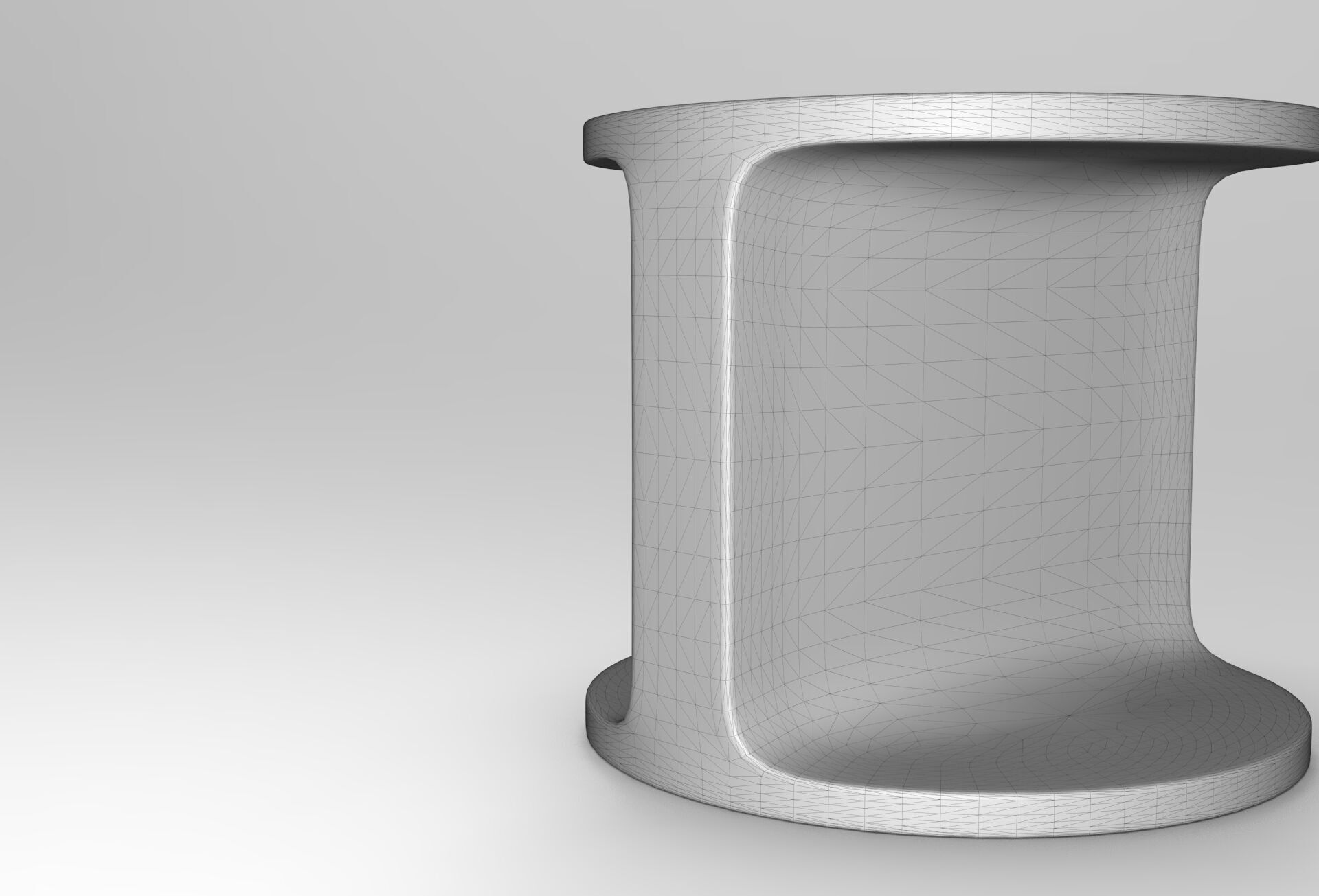 Cgu Side Table Low-poly 3D model_6