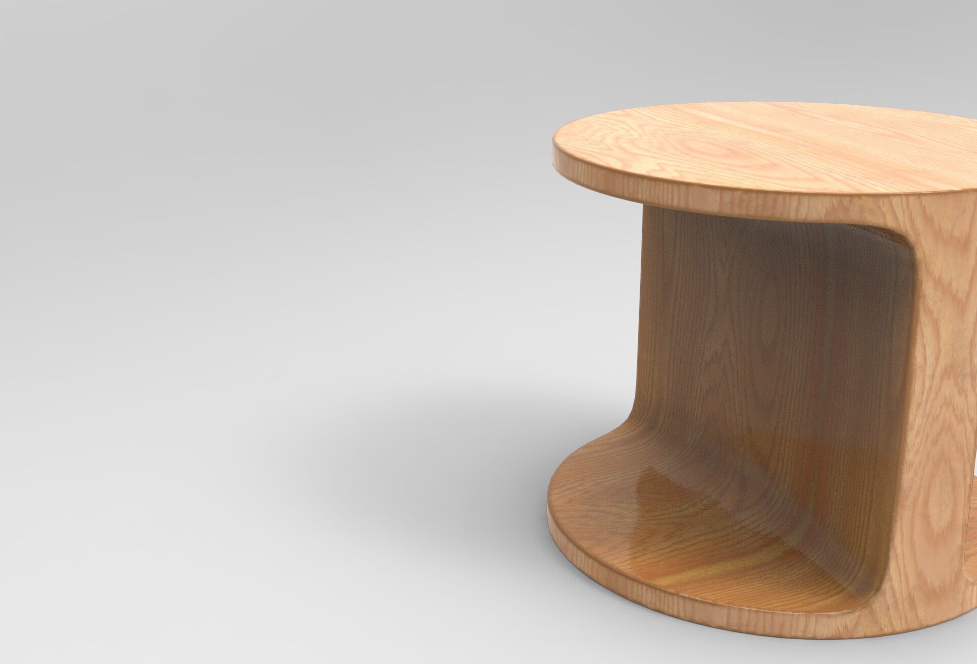 Cgu Side Table Low-poly 3D model_4