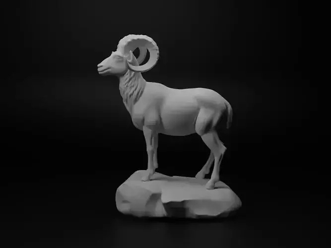 Wild sheep Animal Figure 3D print model