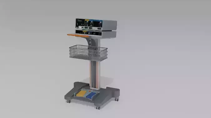 Hospital Equipment bowa electrosurgical unit Low-poly 3D model