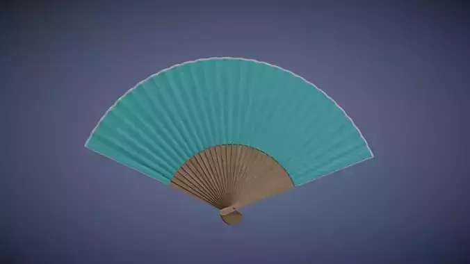 Asian Silk Folding Fan