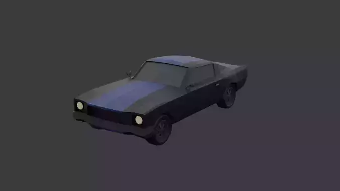 Muscle Car Low Poly