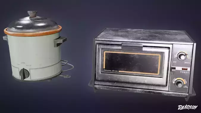 SUBURBS - Kitchen Set 08 - LOW POLY AND NANITE