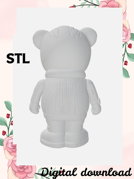 Daniel tiger inspired character party decor cake topper  3D print model_3