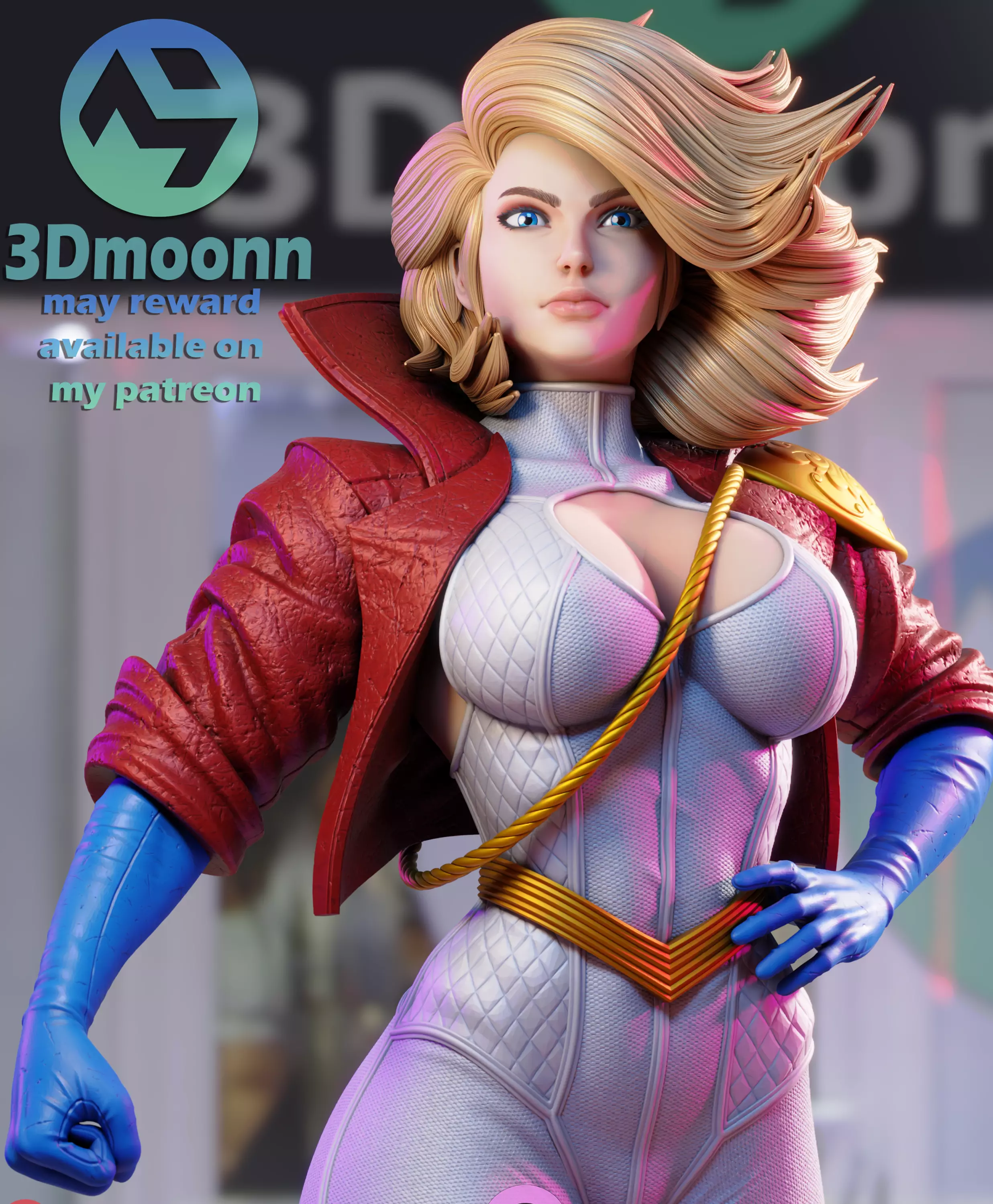 Power girl - Dc 3D print model_0