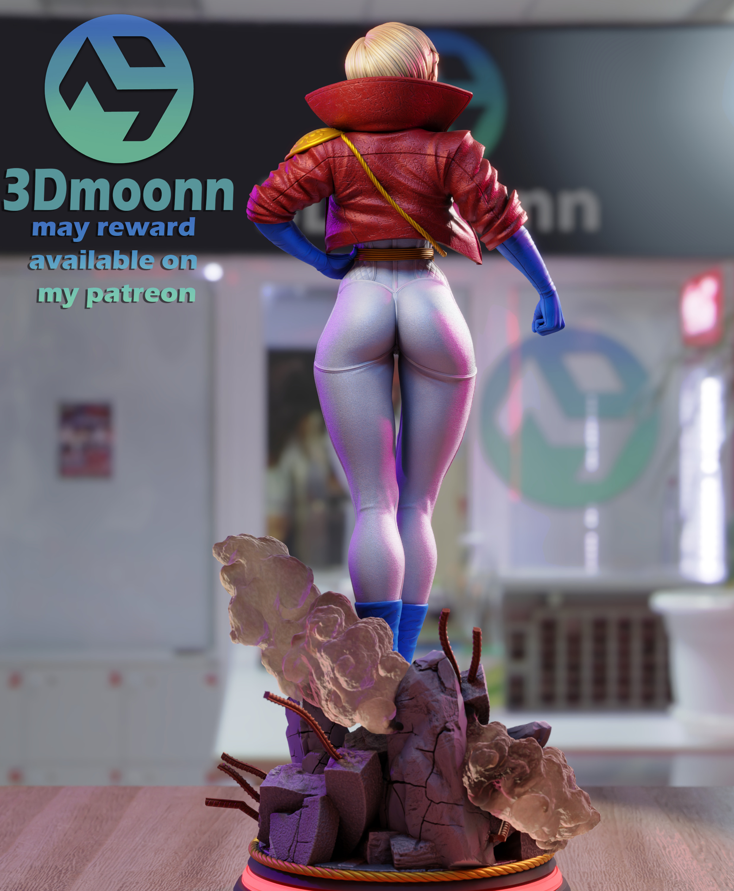 Power girl - Dc 3D print model_4