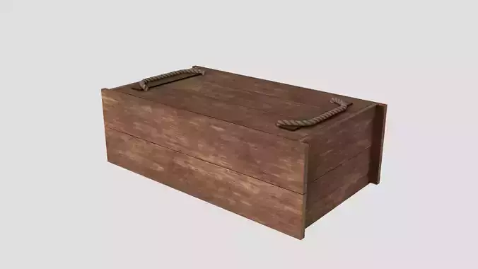 Transport crates Low-poly 3D model
