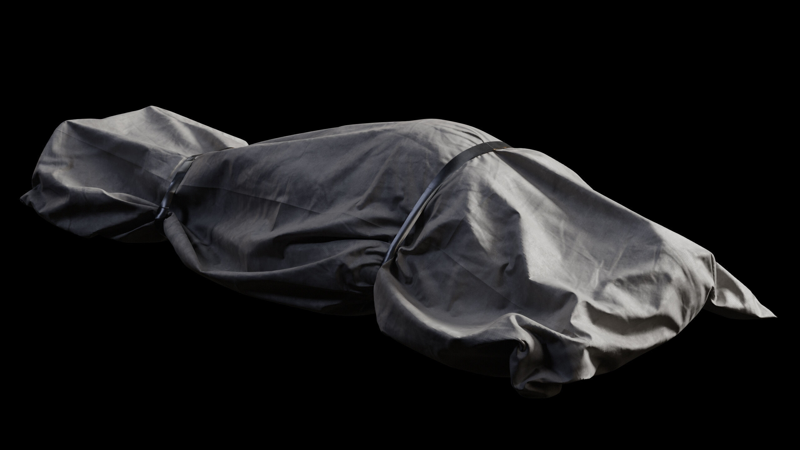 Covered Corpse 07 Low-Poly Low-poly 3D model_5