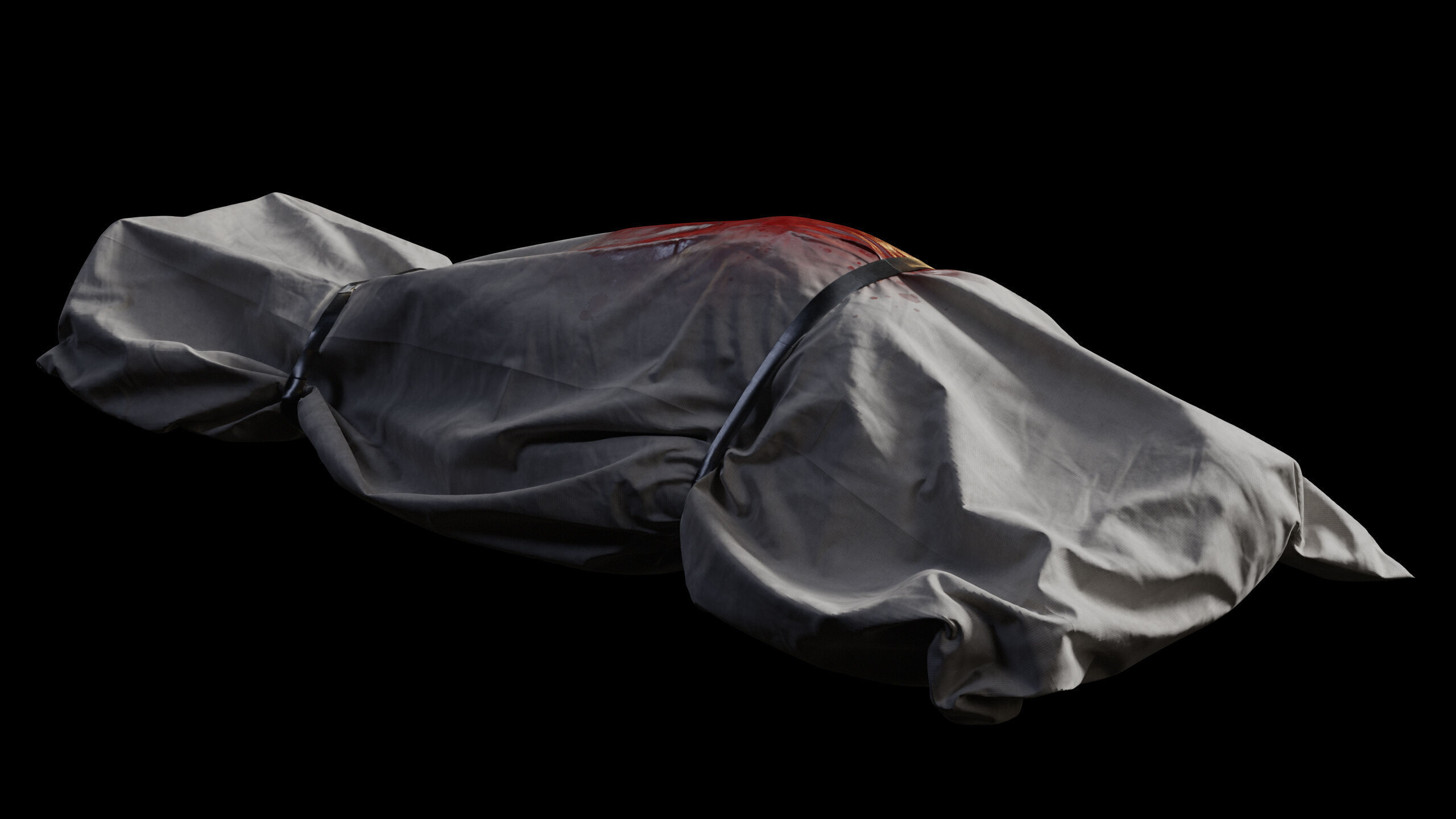 Covered Corpse 07 Low-Poly Low-poly 3D model_13