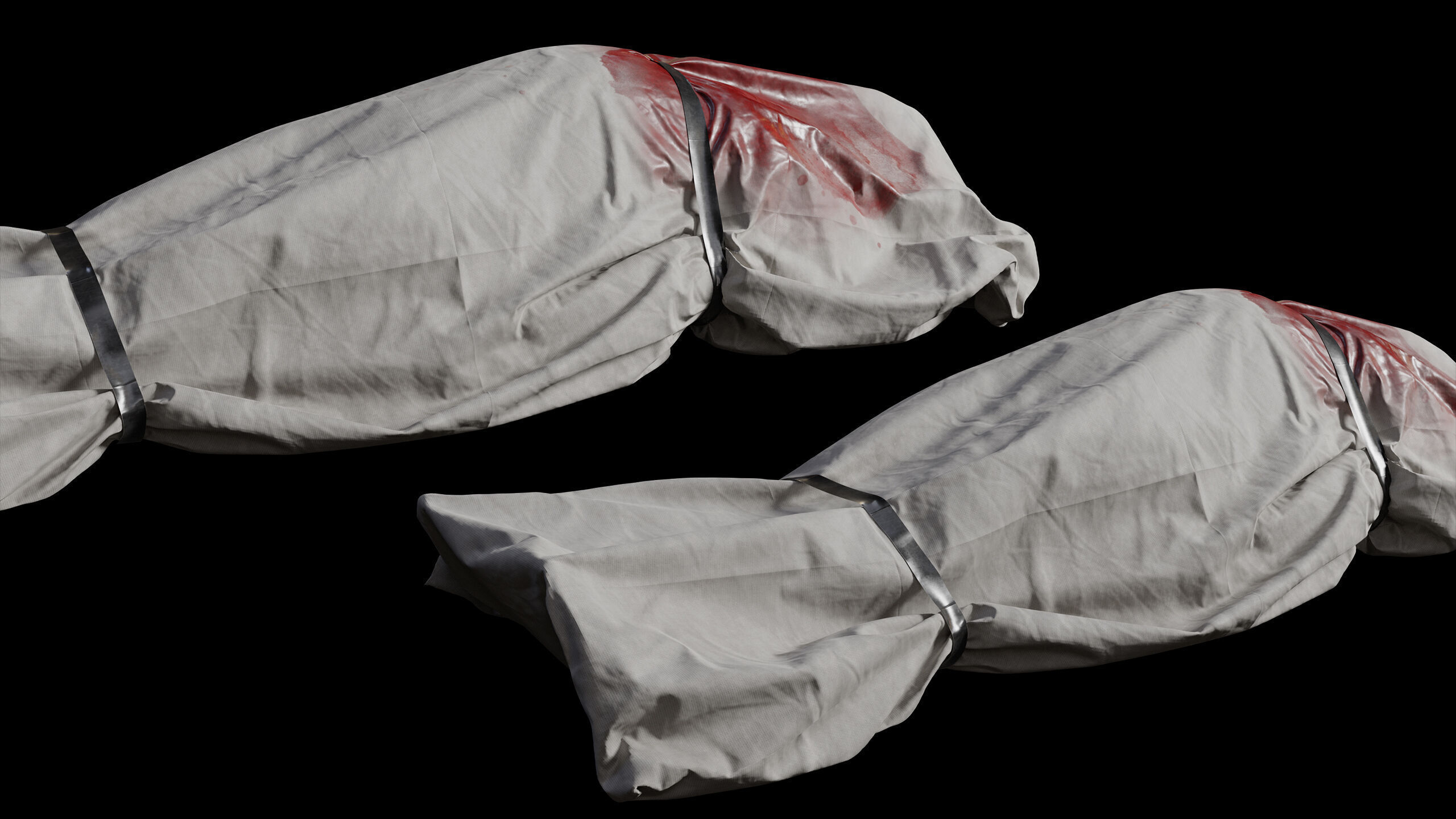 Covered Corpse 07 Low-Poly Low-poly 3D model_8