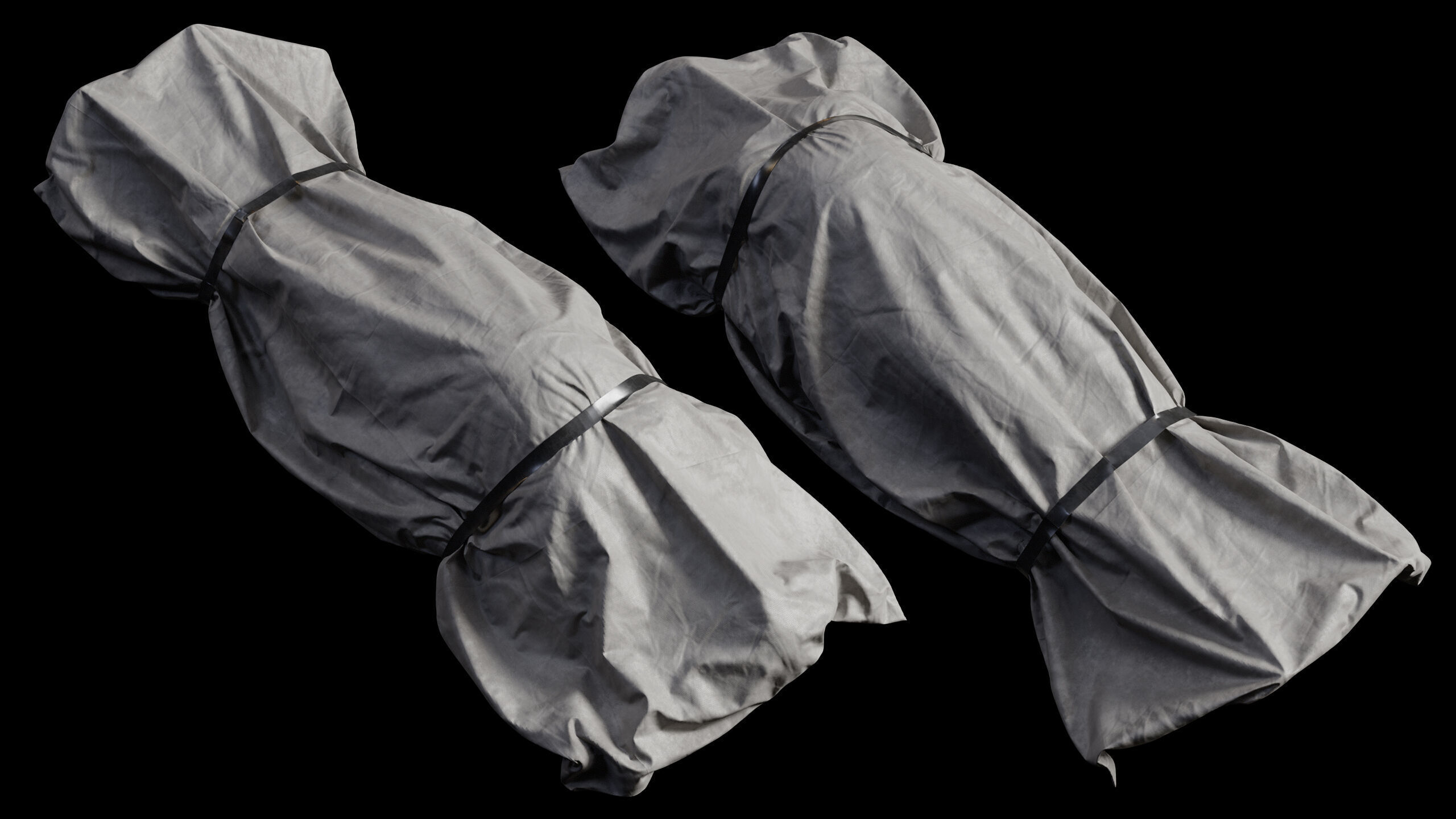 Covered Corpse 07 Low-Poly Low-poly 3D model_3