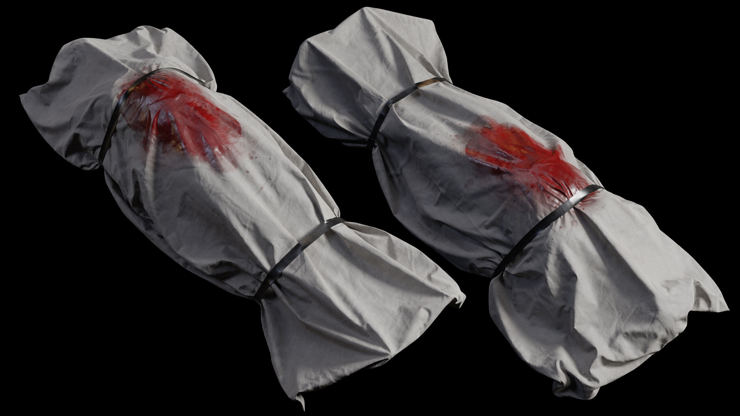 Covered Corpse 07 Low-Poly Low-poly 3D model_11