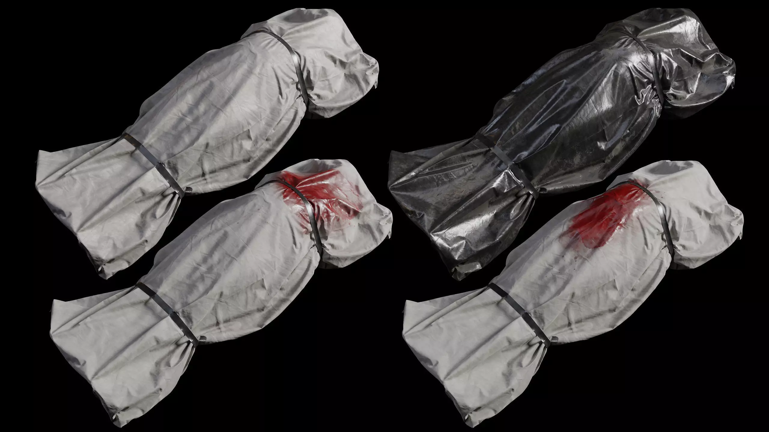 Covered Corpse 07 Low-Poly Low-poly 3D model_0