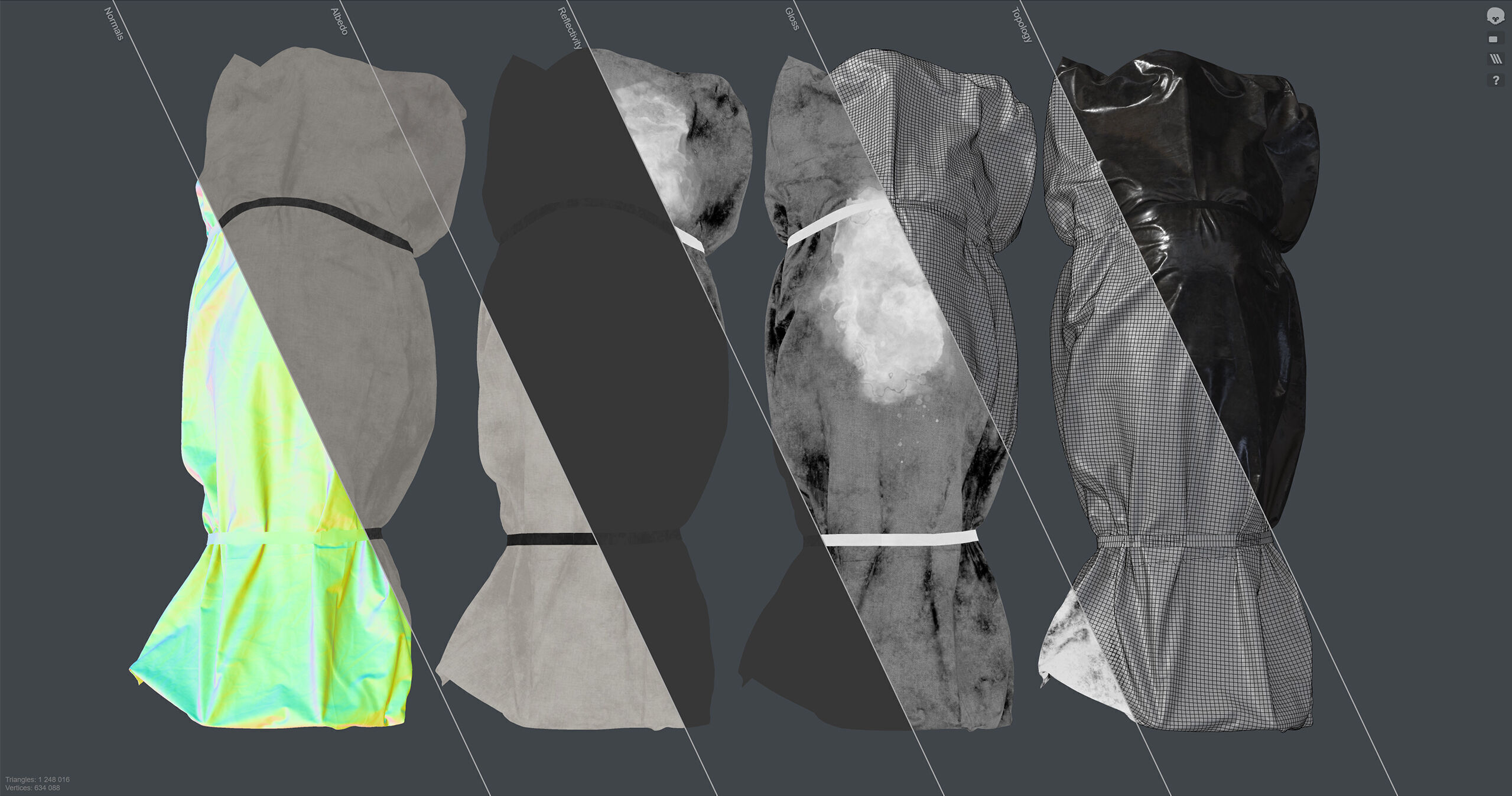 Covered Corpse 07 Low-Poly Low-poly 3D model_18