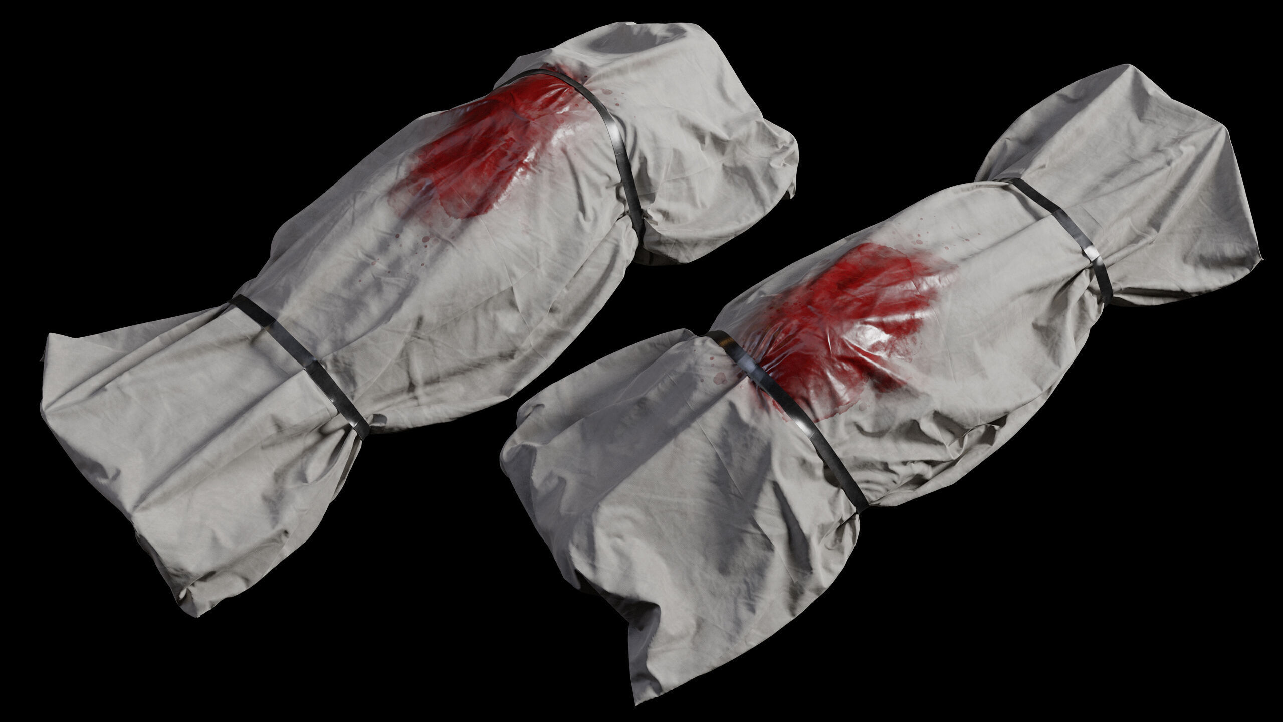 Covered Corpse 07 Low-Poly Low-poly 3D model_10