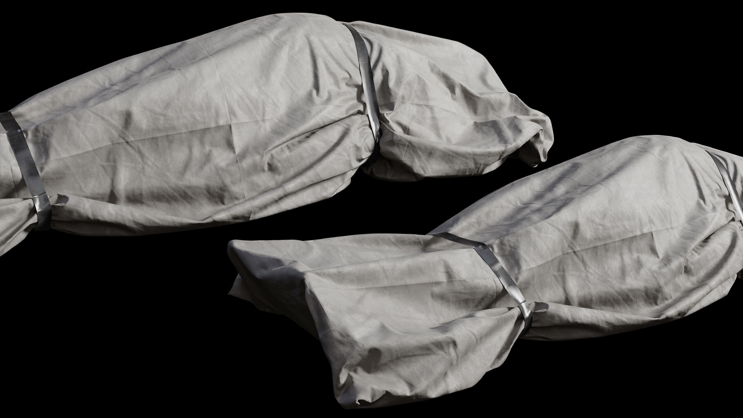 Covered Corpse 07 Low-Poly Low-poly 3D model_4