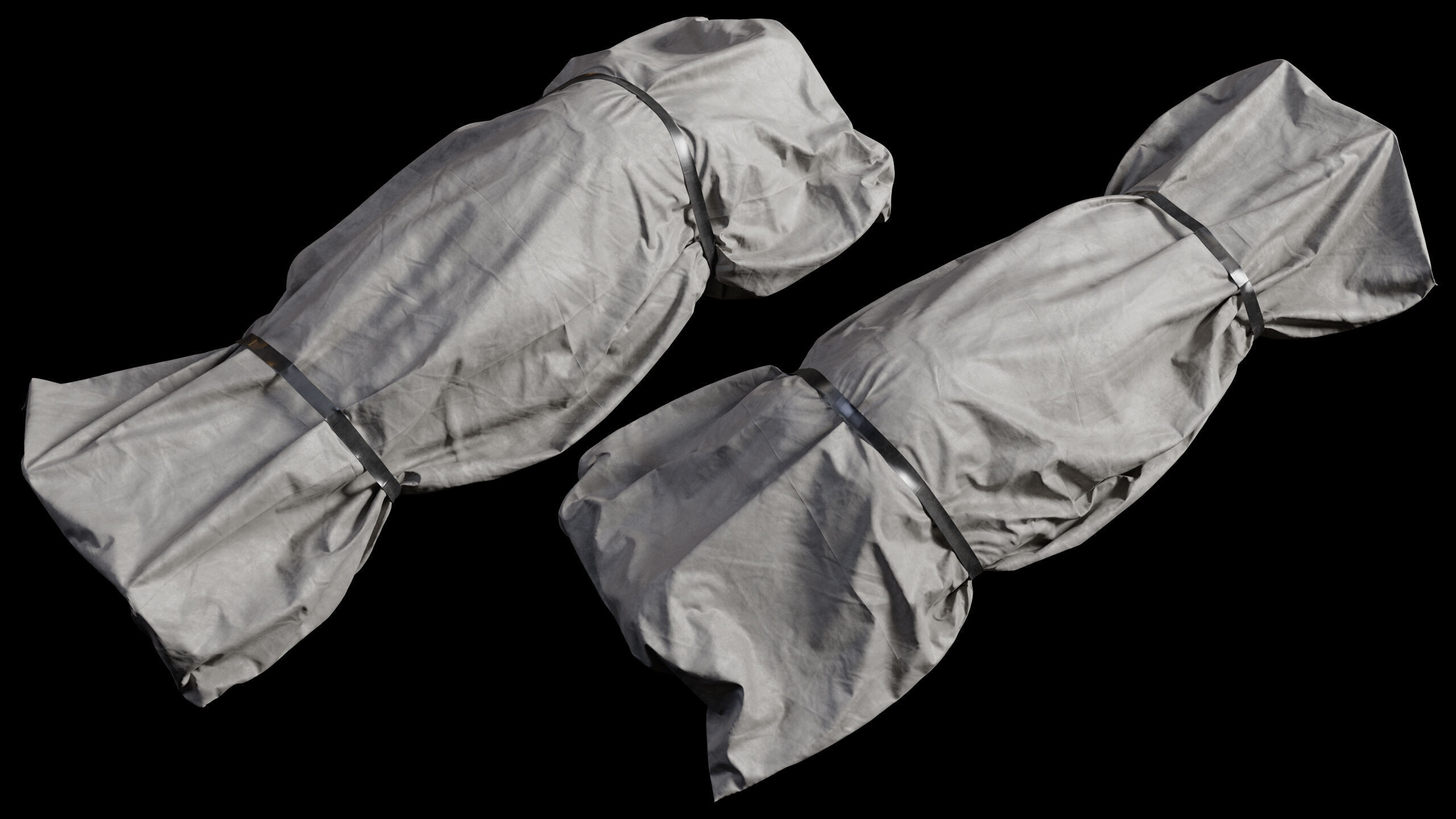 Covered Corpse 07 Low-Poly Low-poly 3D model_2