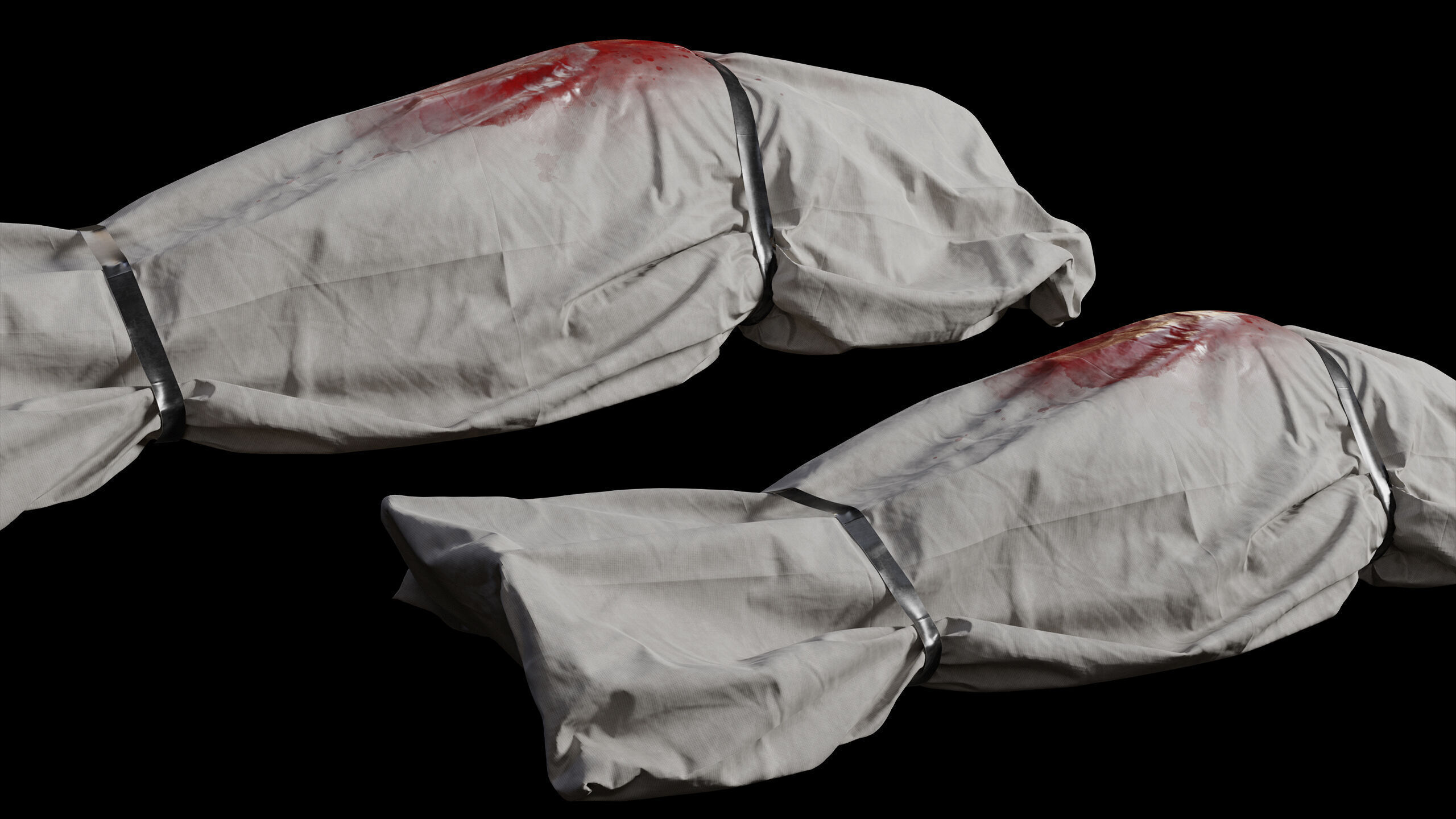 Covered Corpse 07 Low-Poly Low-poly 3D model_12