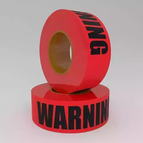WARNING Tape Red