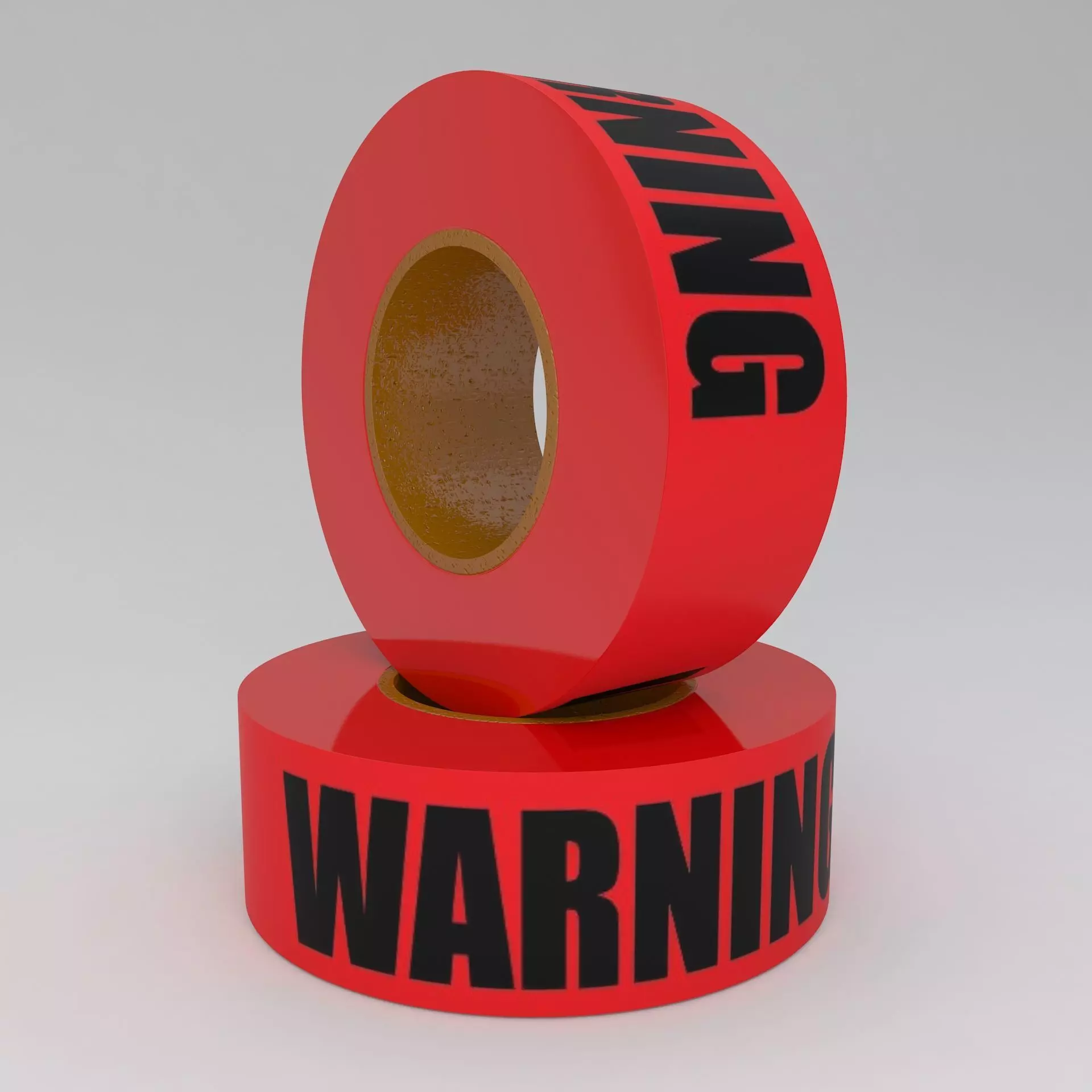 WARNING Tape Red 3D model_0