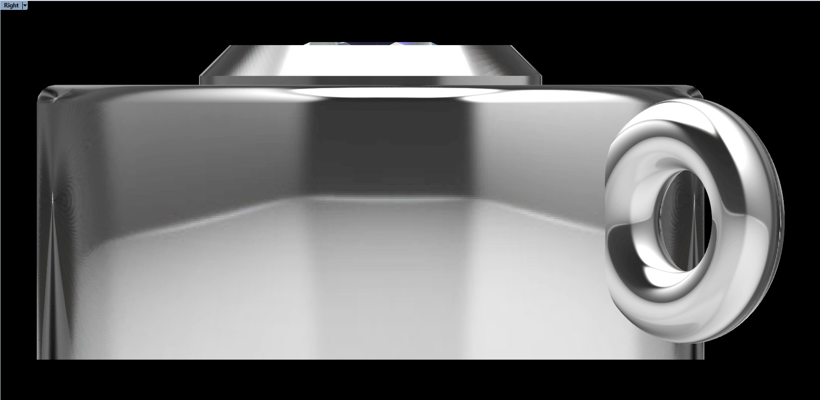 Messika Necklace Uno Pave 3D print model_4