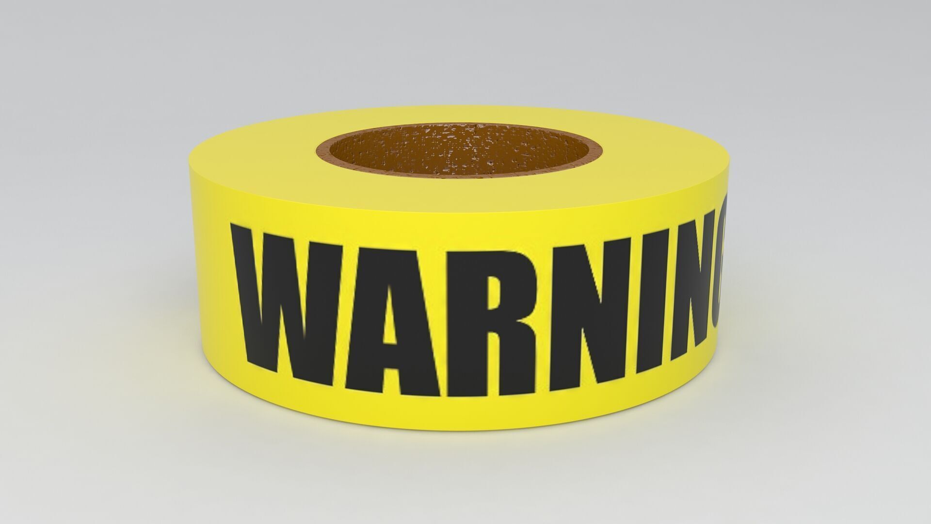 WARNING Tape Yellow 3D model_4