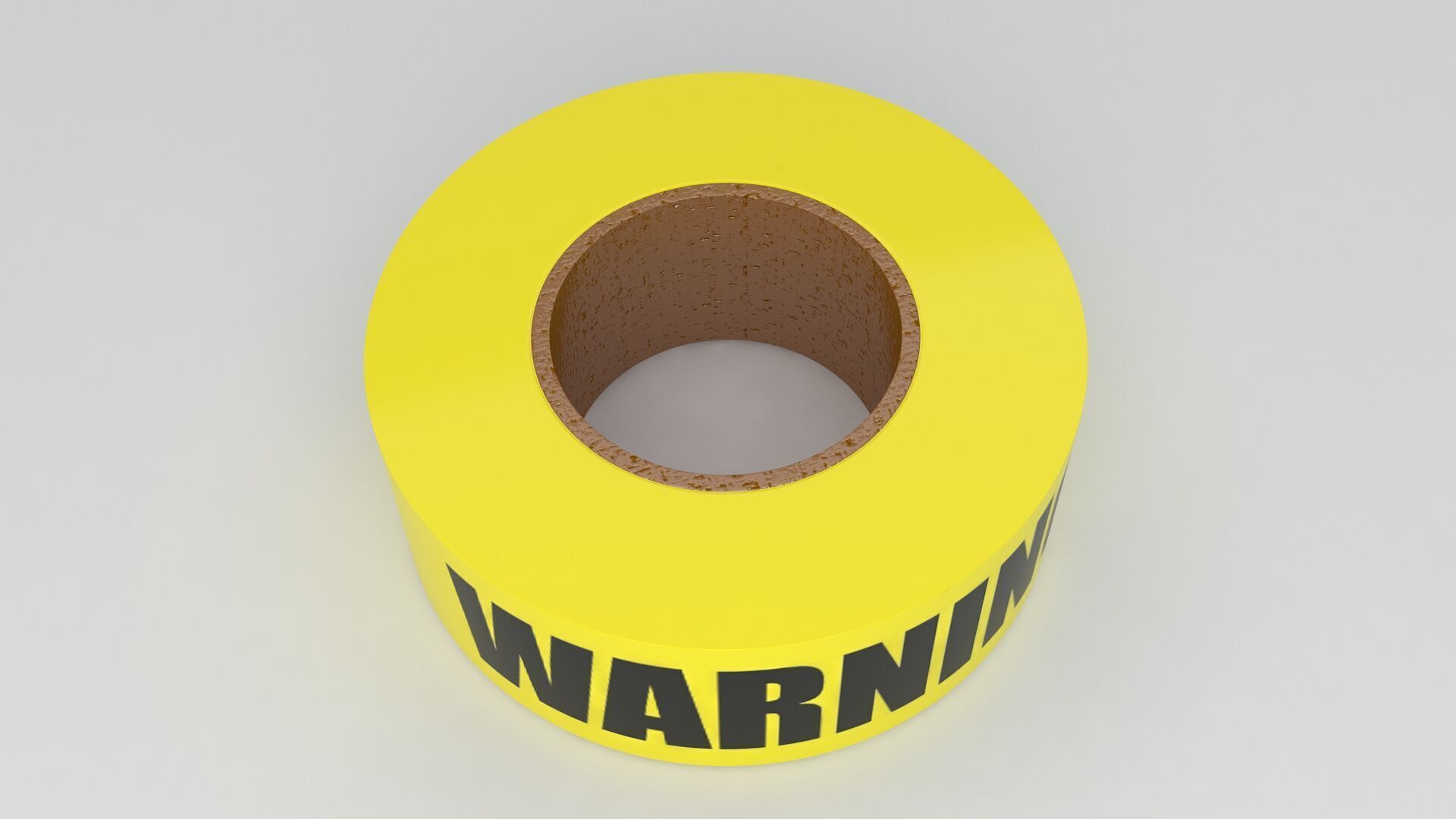 WARNING Tape Yellow 3D model_5