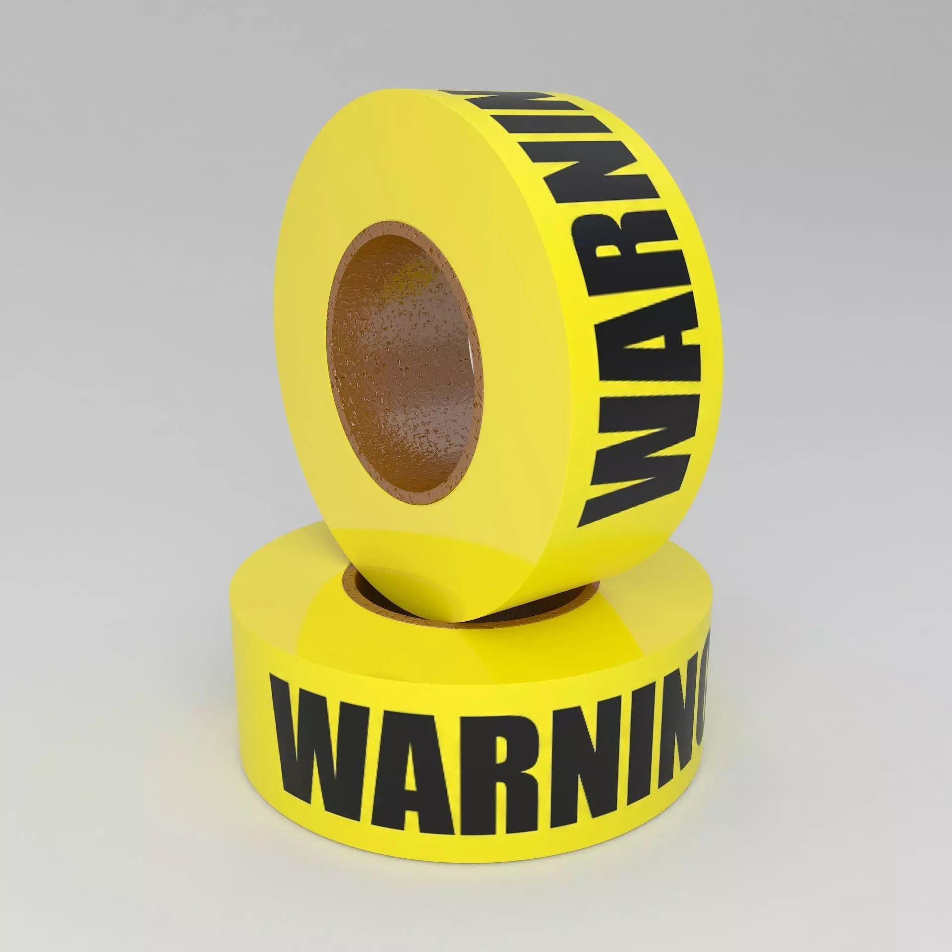 WARNING Tape Yellow 3D model_0