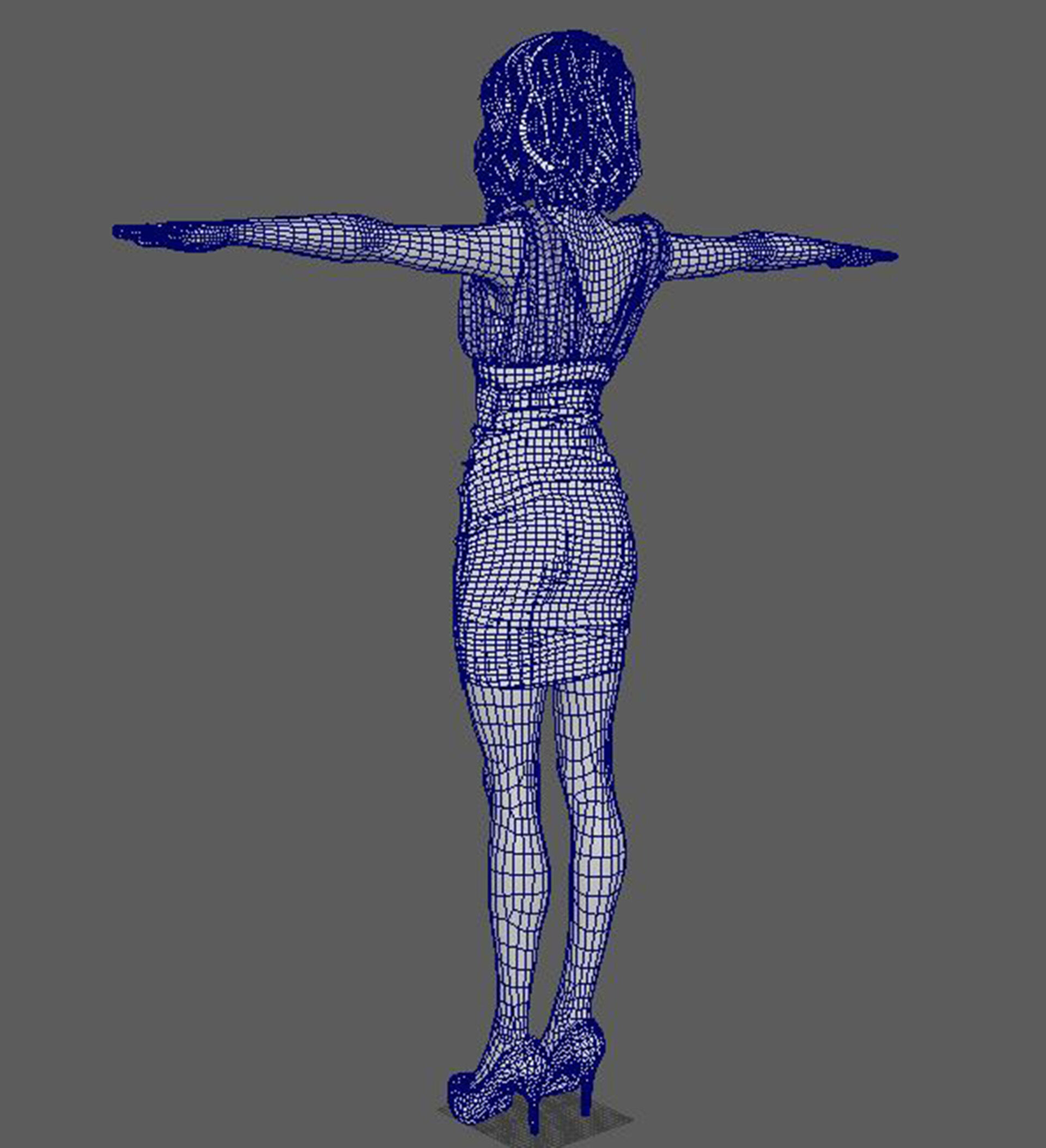 Hailey Bieber Character 3D Model Low-poly 3D model_23